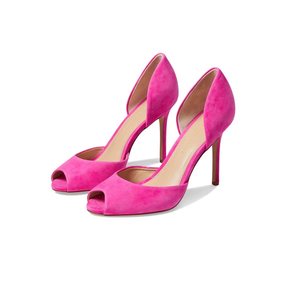 Veronica Beard Gadot Fuchsia Size 11 Peep Toe Stiletto Heel NIB